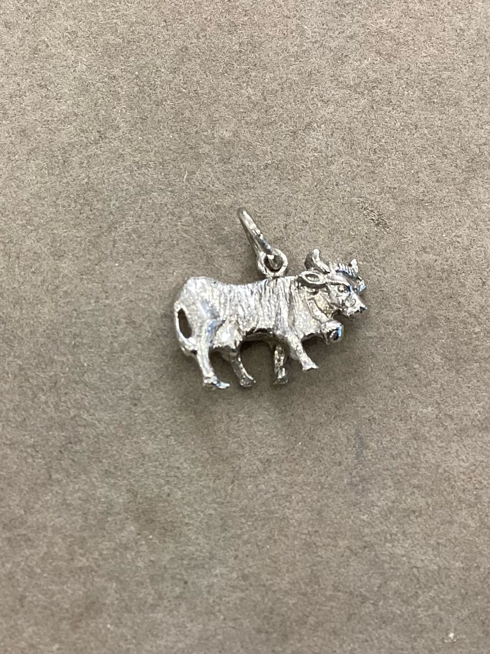 ROC 925 Sterling Silver Vtg Cow Charm